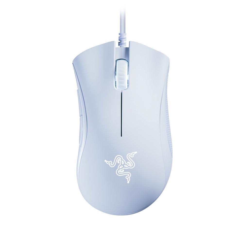 Razer DeathAdder Essential Wired Gaming Mouse Ergonomic Mice with 6400DPI Optical Sensor 5 Programmable Buttons White (2021 Version)