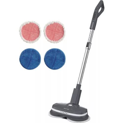 Aircraft Powerglide Cordless Hard Floor Cleaner / 4 Cleaning Pads - Grey - 60W