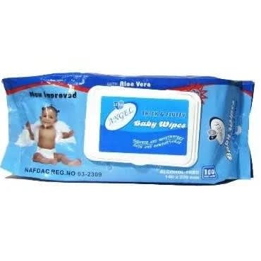 Angel Baby Wipes - 125pcs X 3