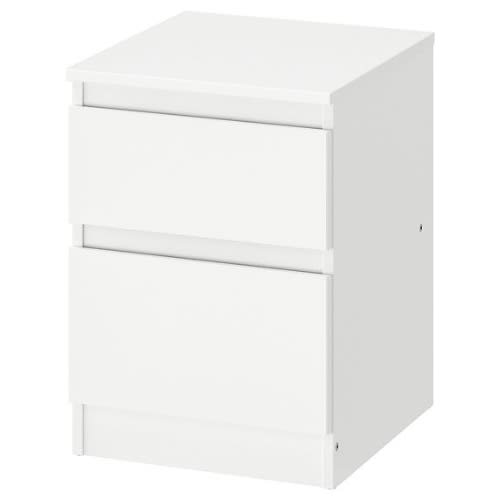 Kullen Chest Of 2 Drawers - 35x49Cm - White
