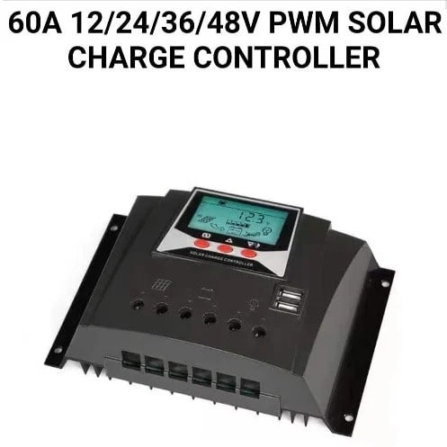 Solar Charger Controller-60ah - 12 - 24 - 36 - 48v