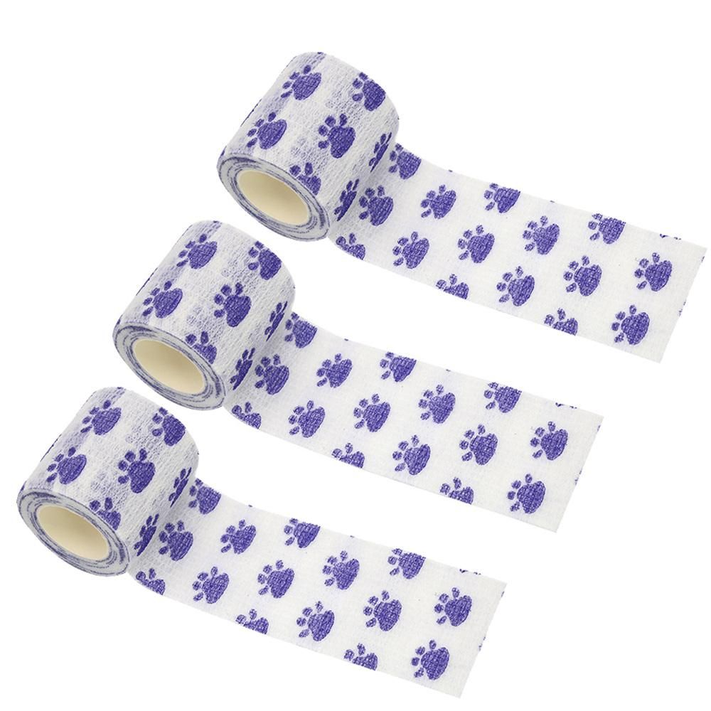 3 Rolls Non-woven Elastic Breathable Self-Adhesive Bandages Wrap