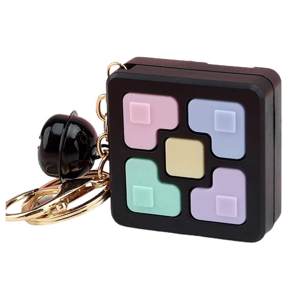 Keychain Ornament Block Game Machine Keychain Ornament Black