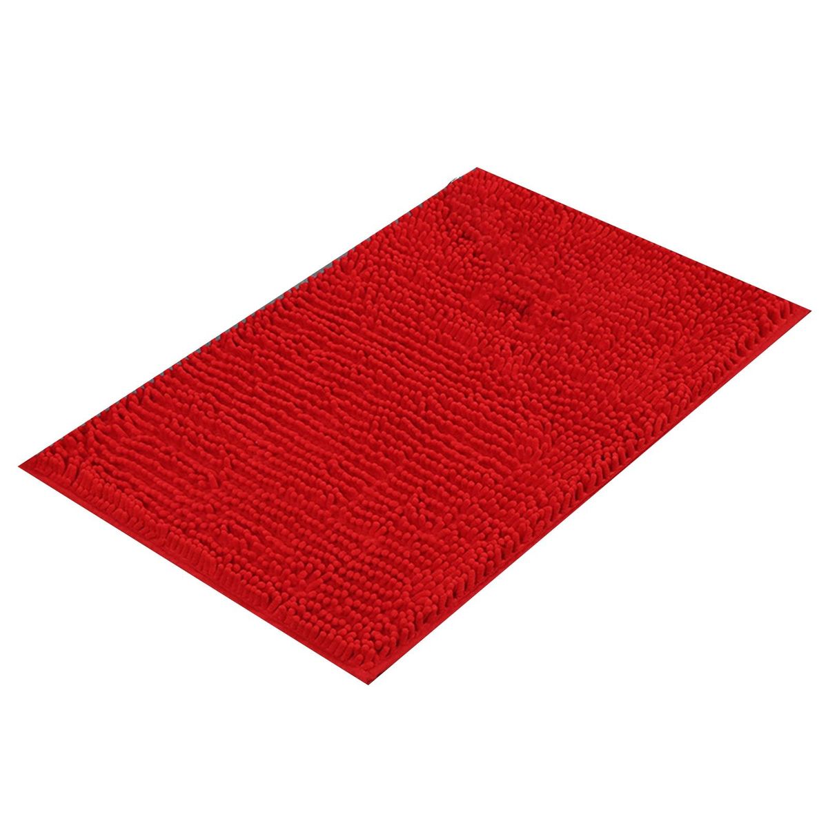 Door Carpet Short Velvet Chenille Floor Mat Door Carpet Decoration Red