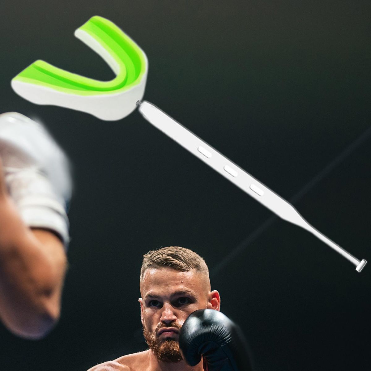 Mouthguards Grinding Teeth Adult Mouthpiece Strap White Green