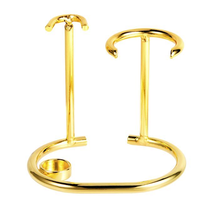 Holder Stand Shaving Brush Stand Hanging Rack Tool For Men Gold