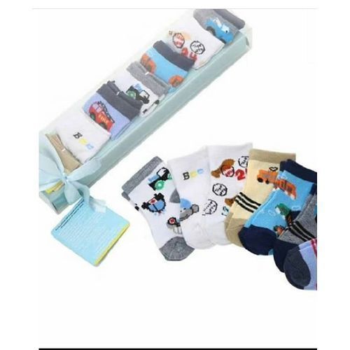 Baby Unisex 7 In 1 Gift Set Socks 0-6months