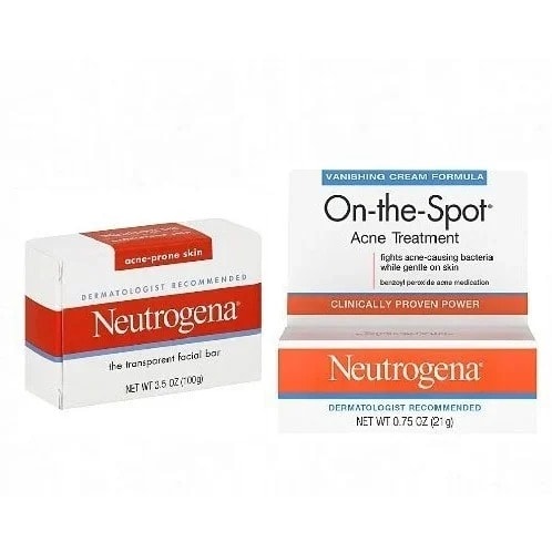 On The Spot Acne Treatment & Facial Bar Soap - 99g & 21g