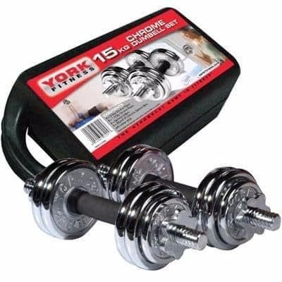 Chrome Dumbbell With Case - 15kg