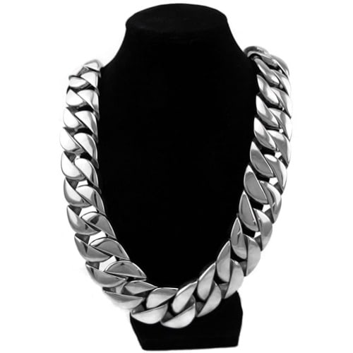 Sterling Silver Miami Chain