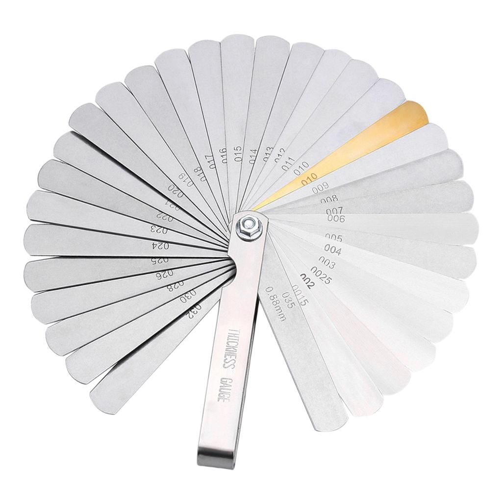 Gazechimp 32 Blade Feeler Gauge Metric & SAE Dual Reading