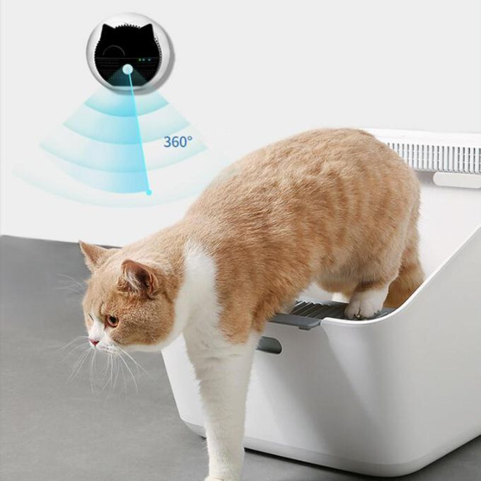 Cat Smart Litter Box Deodorizer USB Charging Smart Odor  90% Removes