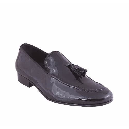 Black Patent Leather With Tassel