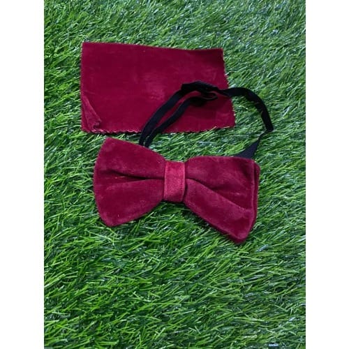 Simple Classic Wine Color Men's Bow Tie