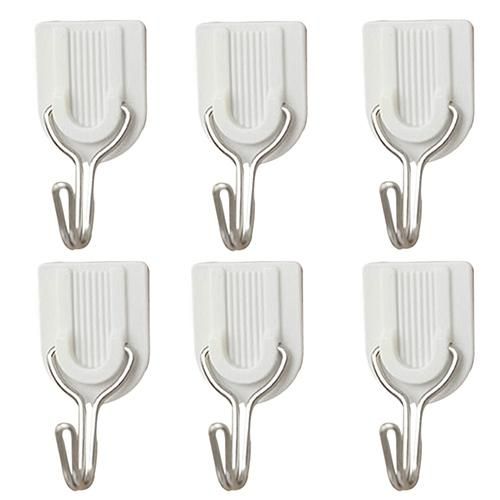 6Pcs Self Adhesive Bathroom Kitchen Wall Door Plastic