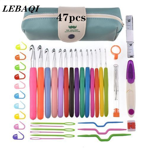 Knitting Hooks Set-- 47 Pieces - Multicolor