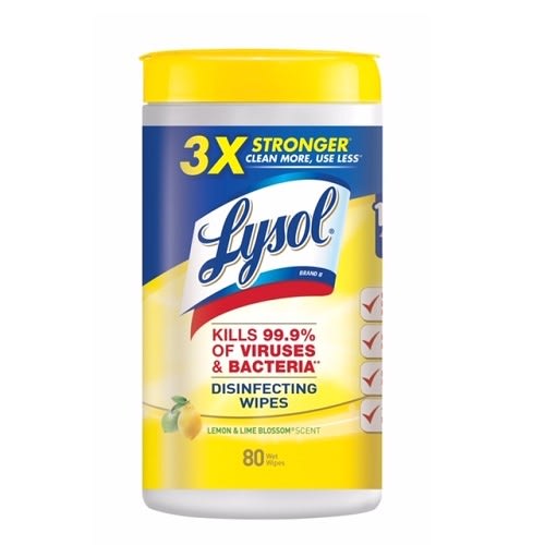 Disinfecting Wipes Lemon & Lime Blossom - 80 Wet Wipes