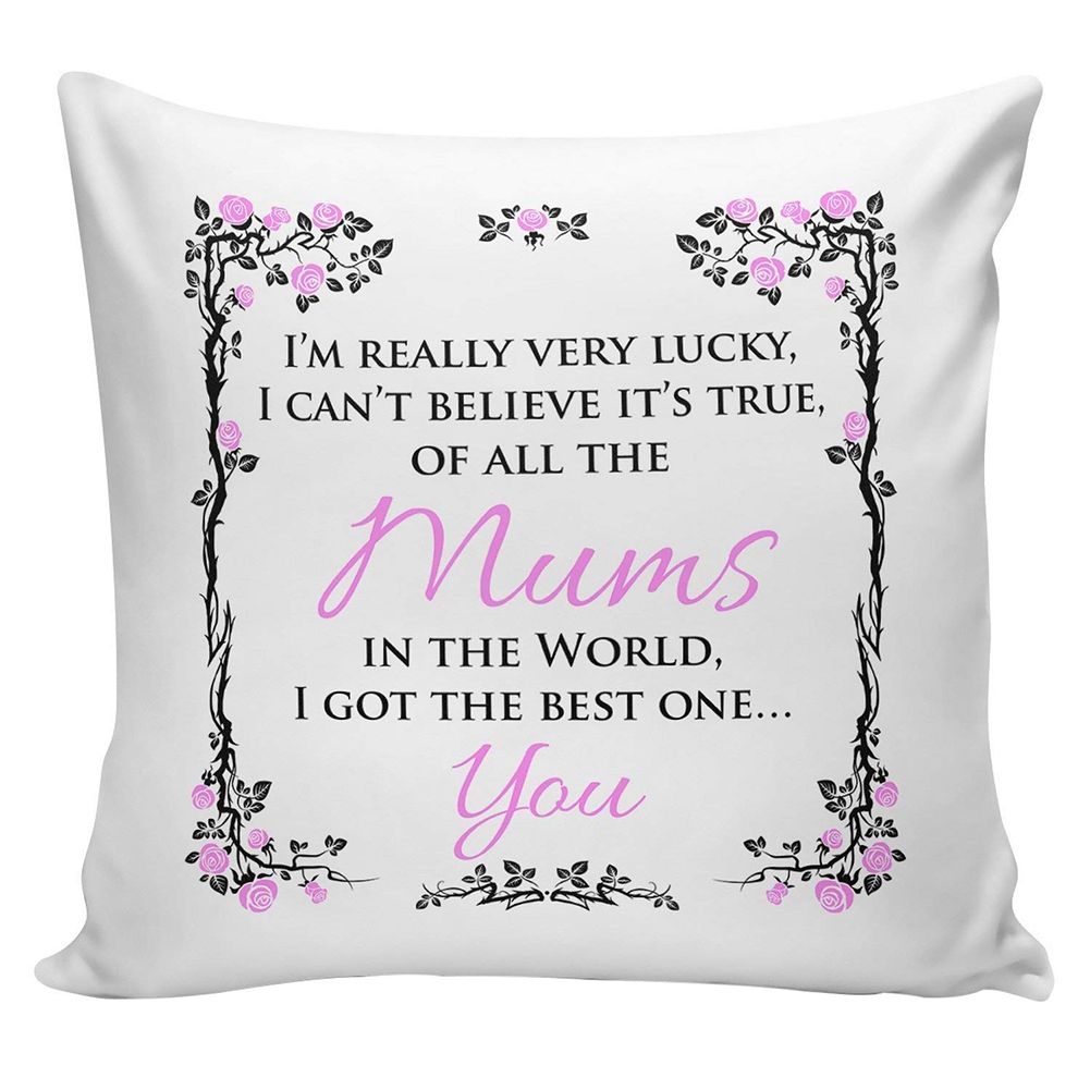 Mother's Day Best Mom Throw Pillow Case Cushion Cover Sofa-
