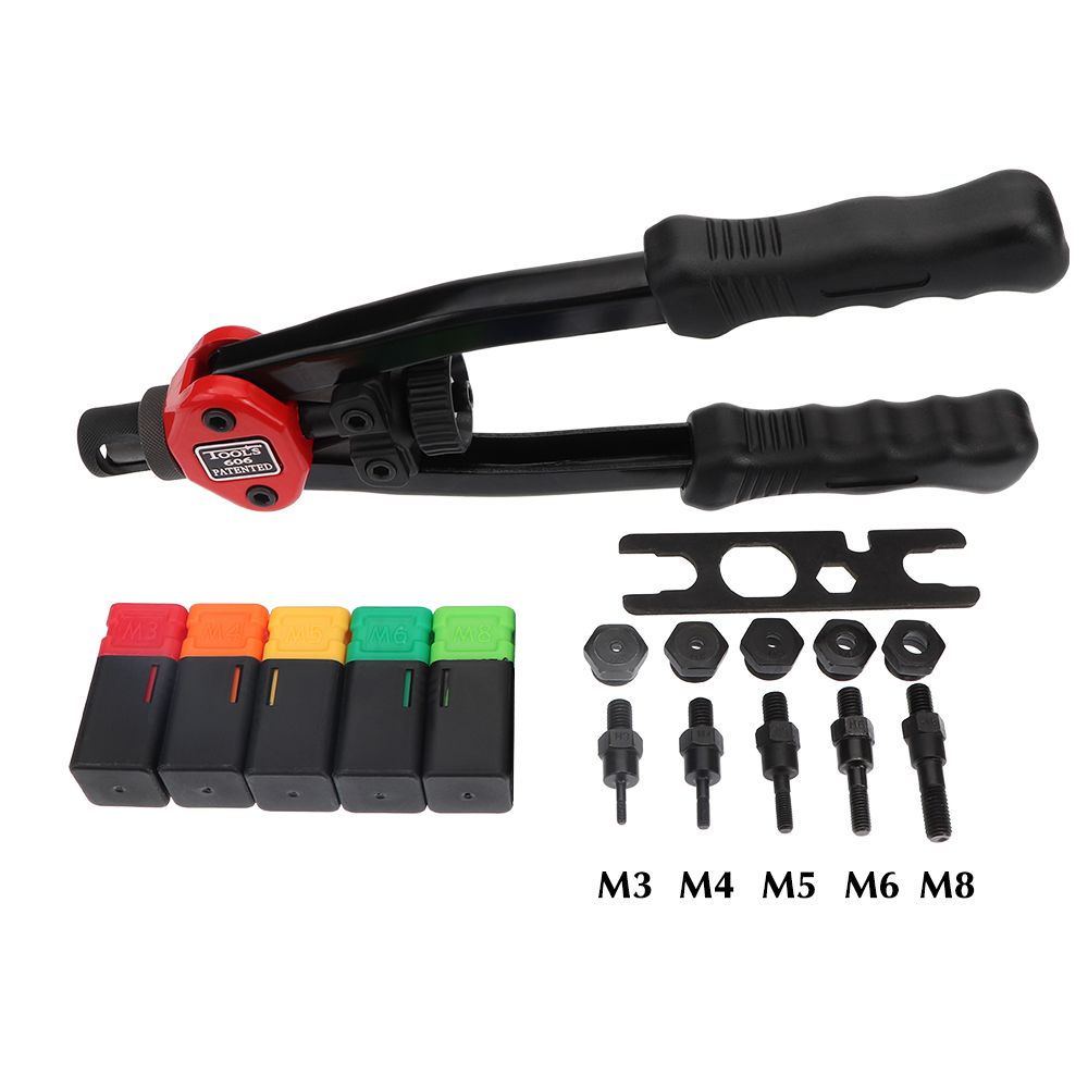 BT605 606 Riveter Gun Tool Hand Threaded Insert Rivet Nut Tool Manual Riveting Rivnut For Nuts M3 M4 M5 M6 M8 M10