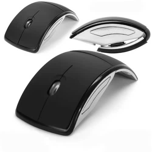 Optical Foldable Folding Arc Wireless Mouse And Usb 2.4g