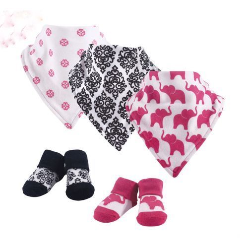 Yoga Sprout 5 Pc Socks And Bandana Bibs Set