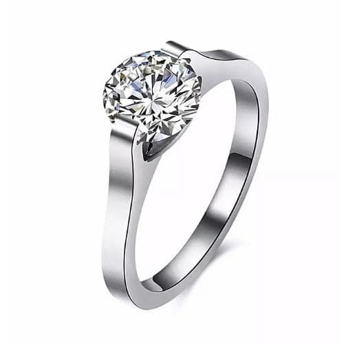 Titanium Steel Engagement Ring