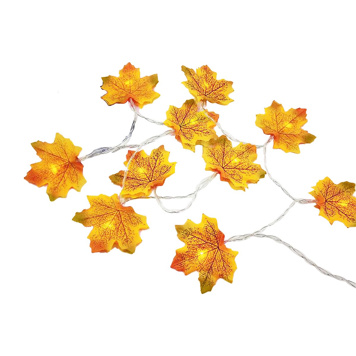 20FT 40LEDs Halloween Fairy String Lights Maple Leaf