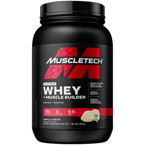 Muscletech Platinum Whey Plus Muscle Builder Protein Powder -vanilla - 30g