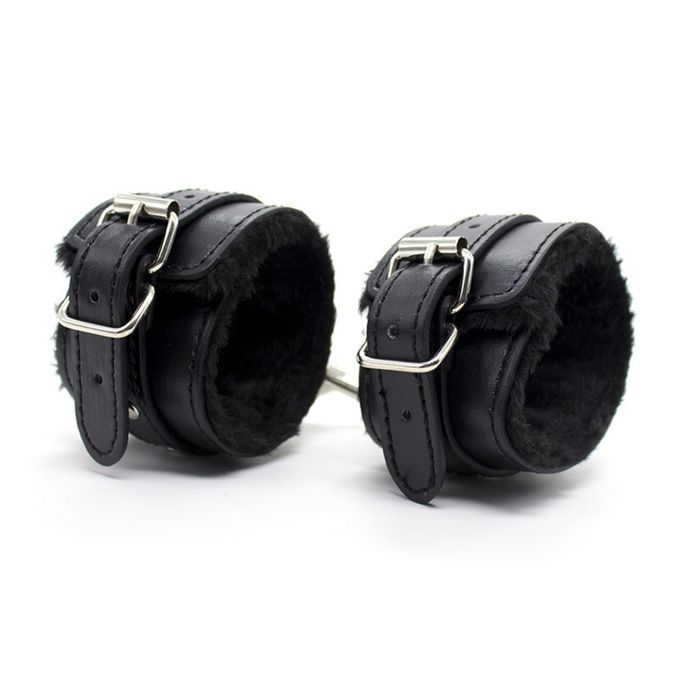 BDSM Bondage Handcuffs Slave Restraints Adjustable PU