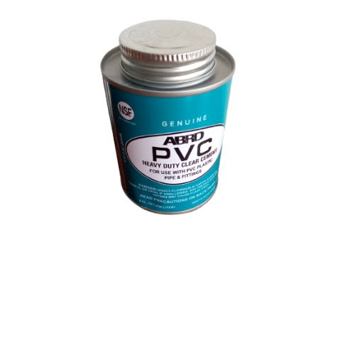 Abro Pvc Clear Cement Gum Plastic Pipe And Fitting - Medium Size