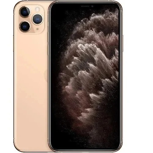 iPhone 11 Pro Max-6.5"-256GB ROM - 4GB RAM - Ios 13 - 3969mah - Pouch & Screen Protector - Matte Gold