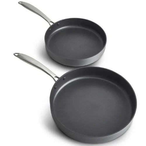 Hard Anodized Aluminum Frying Pan Set - 2pcs