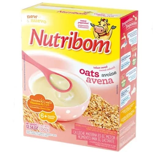 Nutribom Baby Food Cereal Oats - 350g - 16 Packs In 1 Carton