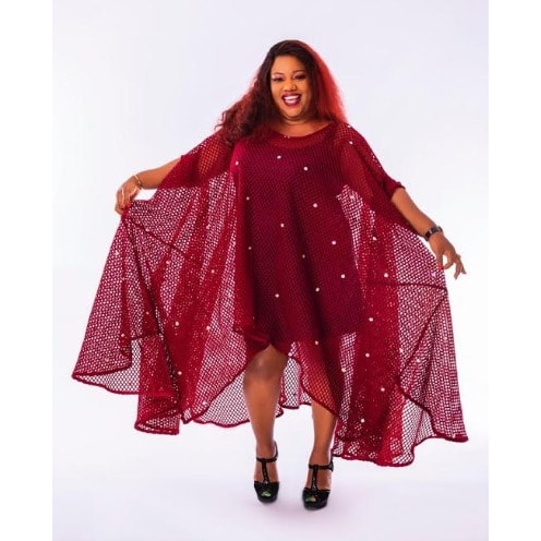 Studded Transparent Gown