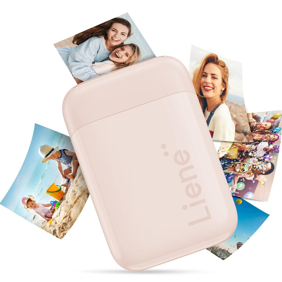 Liene Kiwi 2x3 Inch Mini Photo Printer Wireless Smartphone Instant Picture Printer with 5 ZINK Technology Adhesive Paper BT5.0 Connecting Compatible with iOS & Android Portable for Home Office School Party Travel