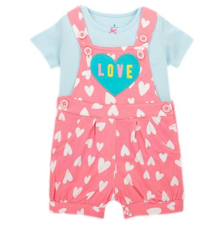 Baby Girl Denim Dungarees