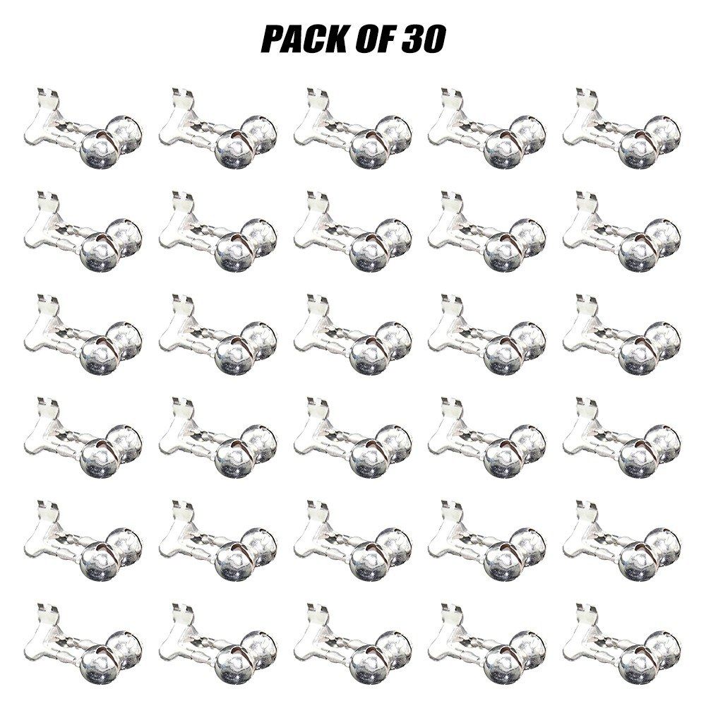 30pcs Fishing Rod Alarm Dual Alert Bells Rings Fishing