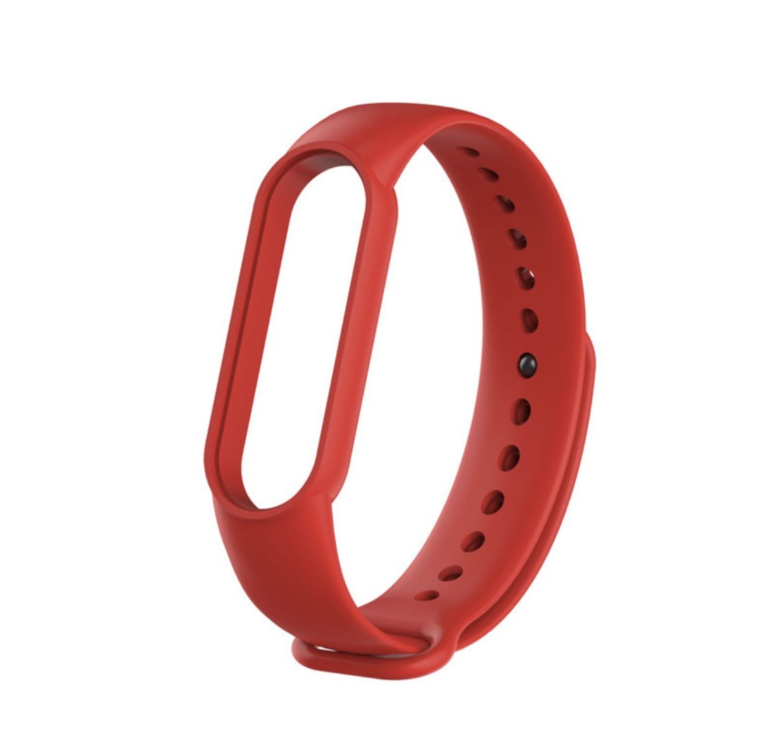 Replacement Strap For Xiaomi Mi Band 5/6, Silicone Wristband _ Red