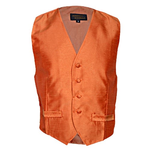 Premium Plain Waistcoat - Orange - MWC-1359