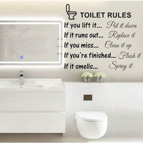 Toilet Sticker Guide