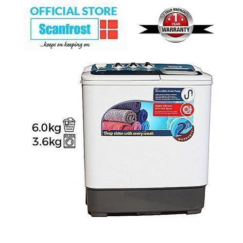 Twin Tub Washing Machine - Sfsatt6m - Wash - 6.0kg  Spin - 3.6kg