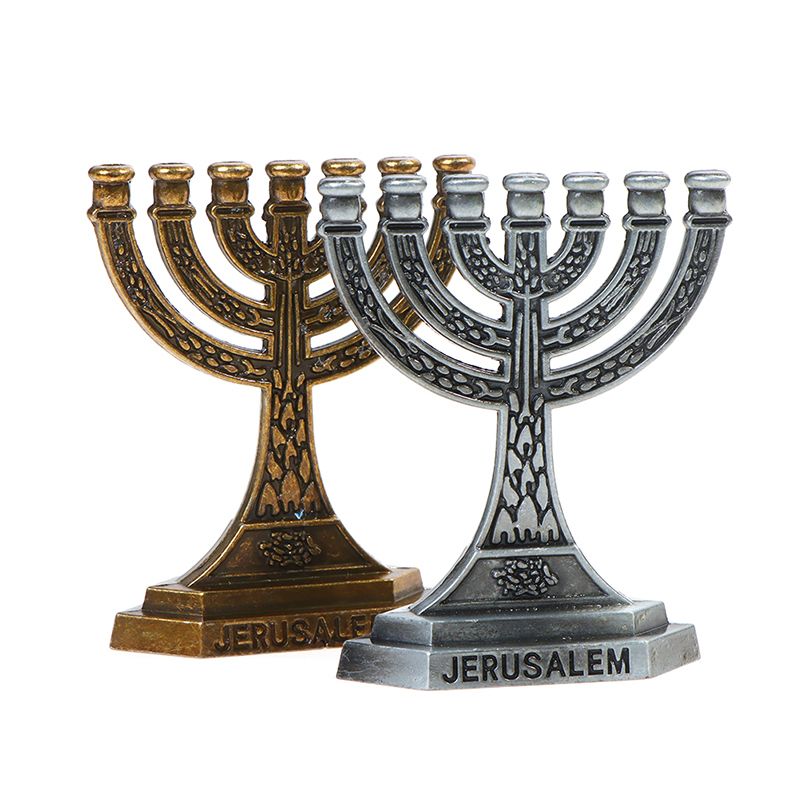 Home Decoration Jewish Menorah Candle-holders Religions