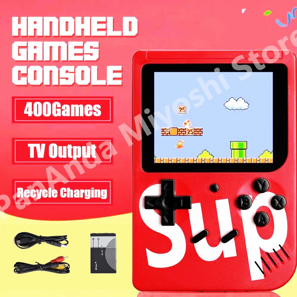 Handheld Game Console 400 Games/TV Output/Recycle Charging
