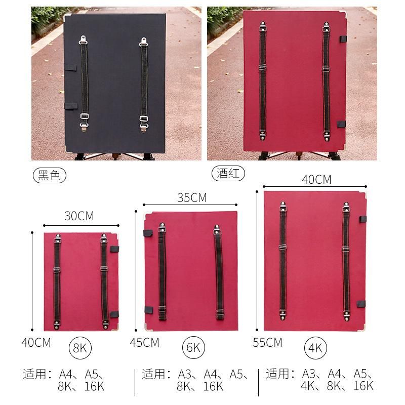 Sketchpad 4 K8K with Pocket Nature Sketch Board with Clip Folding Sketch Board A4 Waterproof Writing Board Artboard Easel Storage