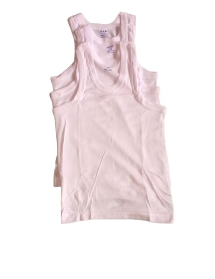 Boys Cotton White Singlet