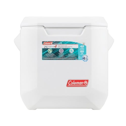 40-Quart Xtreme 4-Day Marine Cooler With Wheels - White