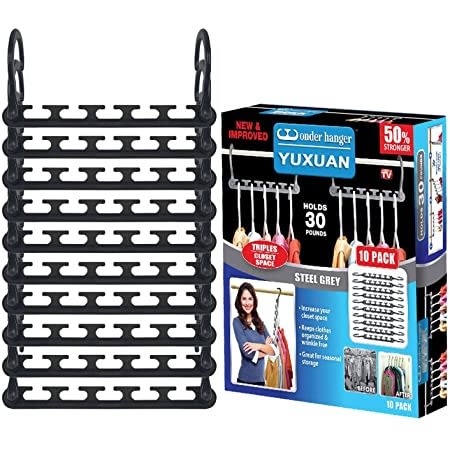 10 Pieces Magic Clothes Hangers - Space Saving Hanger Organizer