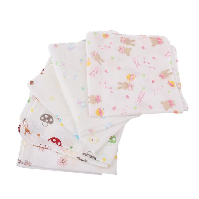 5 Pieces Kids Infant Toddler Baby Girls Bpys Handkerchiefs Nursing