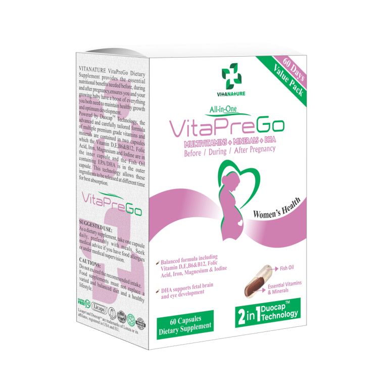 VitaPrego Capsule: For Use Before, During & After Pregnancy