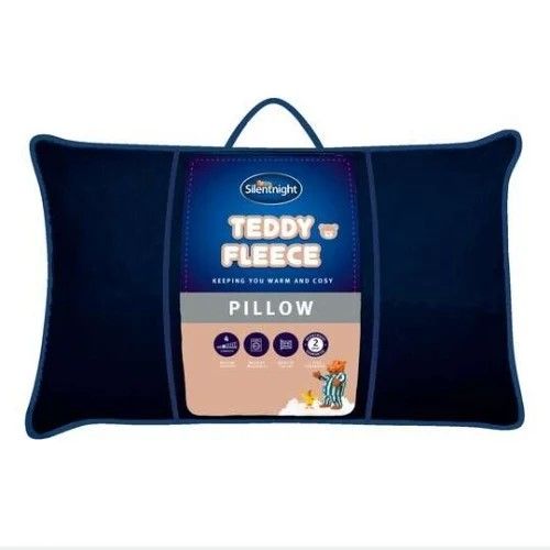 Silent Night Navy Teddy Pillow